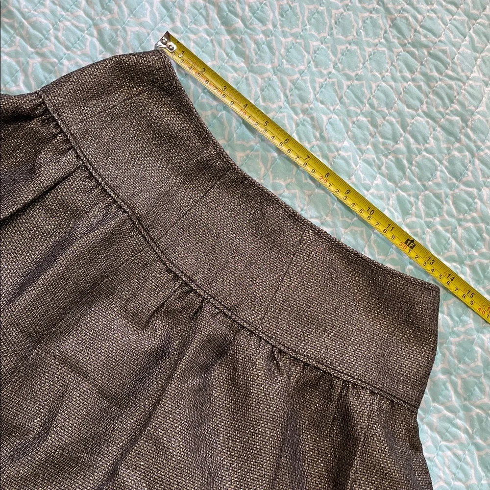 Banana republic drop waste, gold tweed skirt